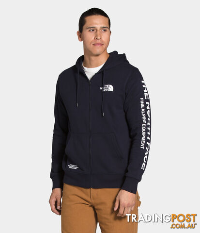 The North Face Brand Proud FZ Mens Fleece Hoodie -Aviator Navy/TNF White - M -...