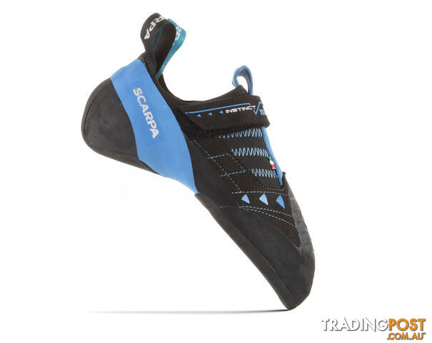 Scarpa Instinct VSR Mens Climbing Shoes - Black-Azur - EU45.5 / US11.7 -...