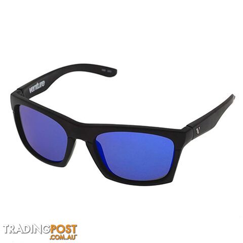 Venture Eyewear Base Camp Polarised Sunglasses - Matte Blk/Blue Revo - 3876-Blkblue-IP-51