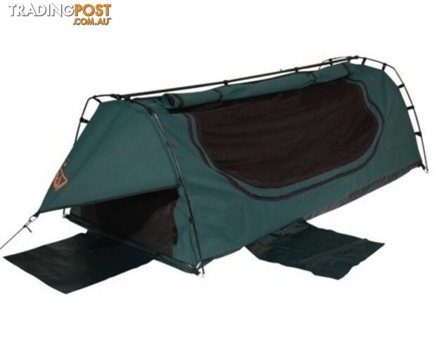 Sahara Explorer King Single Freestanding Dome Canvas Swag - Green - SA-EXPLORER-SG-GREEN