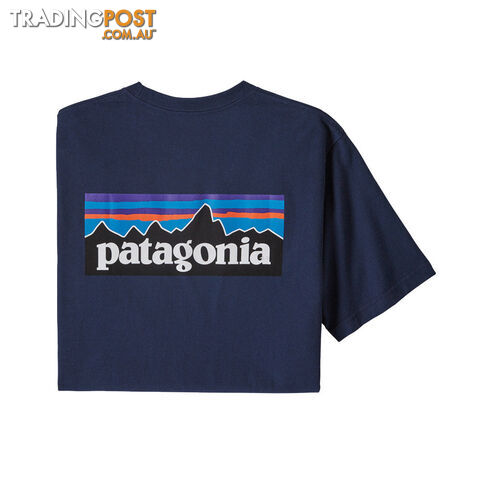 Patagonia P-6 Logo Responsibili-Tee Mens T-Shirt - Classic Navy - L -...
