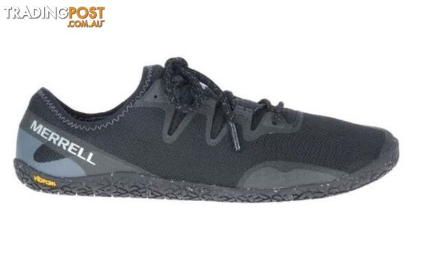 Merrell Vapor Glove 5 Mens Minimalist Running Shoes - Black - 8 - J135365-8