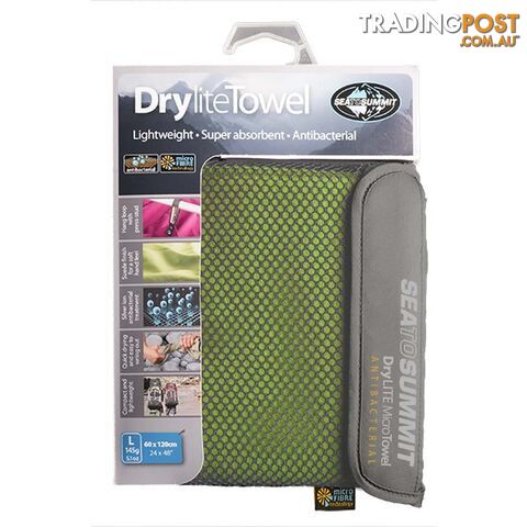 Sea To Summit Drylite Towel Large 60cm X 120cm - Lime - ADRYALLI - photo 2 of 2