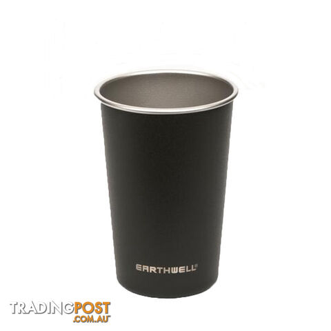 Earthwell Pint Cup 16oz/470ml - Volcanic Black - SP1610