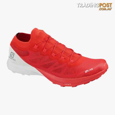 Salomon SLab Sense 8 Trail Running Shoes - Racing Red/White/White - 120US -...