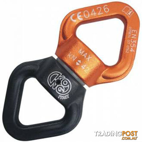 Kong Dancer Aluminum Swivel - Black/Orange - KON29480