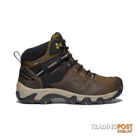 Keen Steens Leather WP Mens Waterproof Hiking Boots - Canteen Black - US 9 -...