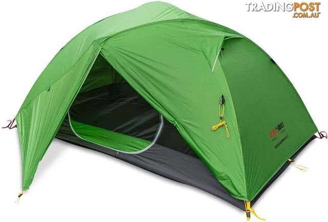 Black Wolf Grasshopper UL 2 Person Ultralight Hiking Tent - Green - 2890-GREEN