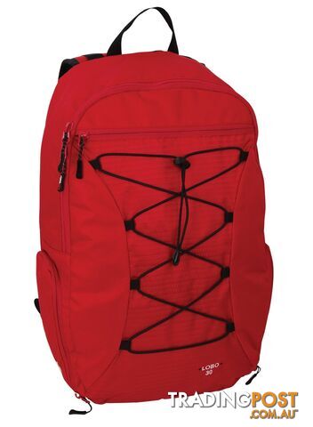 Black Wolf Lobo Everyday Daypack - True Red - W0113-TrueRed