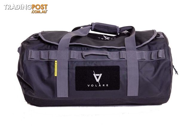 Volare Waterproof Team 40L Sports Duffel Bag - Black - VTDFBLK-40