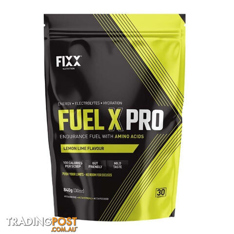 Fixx Nutrition Fuel X Pro Endurance Fuel - 840g Bag - Lemon Lime - FXFXPBLL840