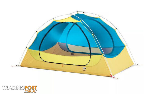 The North Face Eco Trail 2 Person 3 Season Hiking Tent - Stinger Yellow/Meridian Blue - NF0A3S73PM2