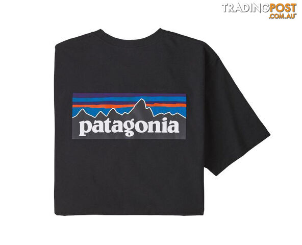 Patagonia P-6 Logo Responsibili-Tee Mens T-Shirt - Black - L - 38504-BLK-L