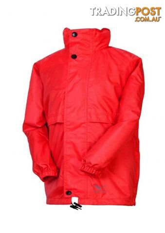 Rainbird Childrens Stowaway Waterproof Packable Rain Jacket - Red - S -...