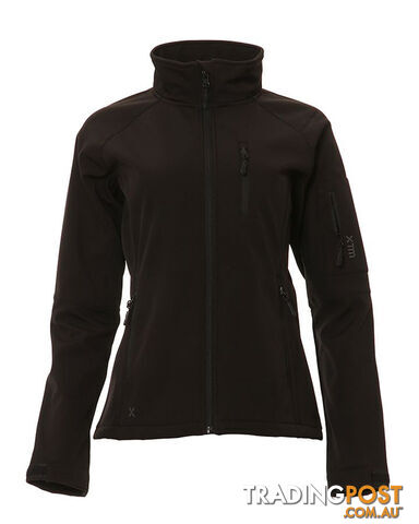 XTM Softshell Womens Windproof Jacket - Black - 12 - NL009-BLK-12
