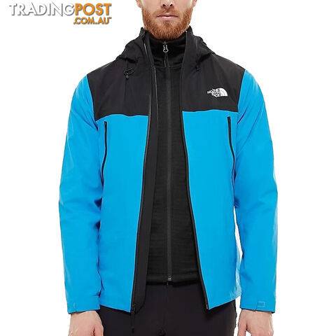 The North Face Tente Futurelight Mens Waterproof Jacket - Clear Lake Blue/TNF Black - XL - NF0A4AHJME9-X1L