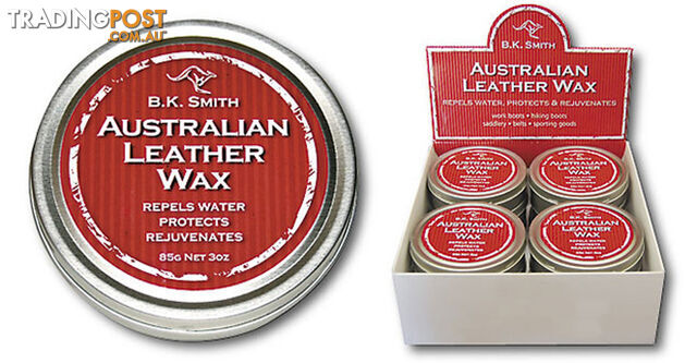 BK Smith Australian Leather Wax - 85g - BKLEATHERWAX