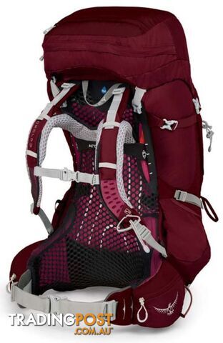 Osprey Aura AG 65L Womens Hiking Backpack - Gamma Red-S - OSP0717-GammaRed-S