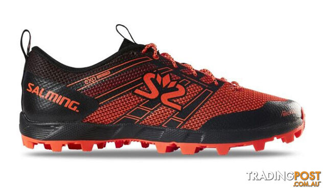 Salming Elements 3 Mens Trail Running Shoes - Black/New Orange - US10.5 -...