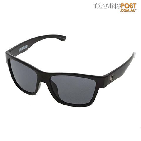 Venture Eyewear Escape Floating Polarised Sunglasses - Matte Black/Grey - 3871-Blkgrey