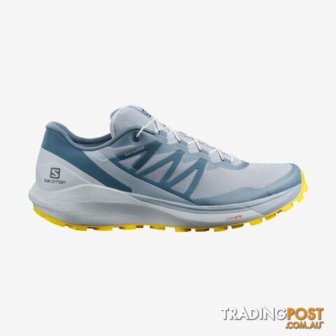 Salomon Sense Ride 4 Womens Trail Running Shoes - Arctic Ice/Kentucky Blue/Lemon...