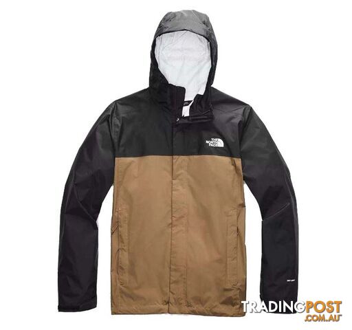 The North Face Venture 2 Mens Waterproof Jacket - Utility Brown/TNF Black - S -...