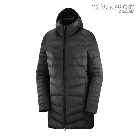 Salomon Sight Storm Womens Insulated Hoodie - Ebony - L - LC1390800-L