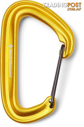 Black Diamond LiteWire Wiregate Carabiner - Yellow - BD2102347003ALL1