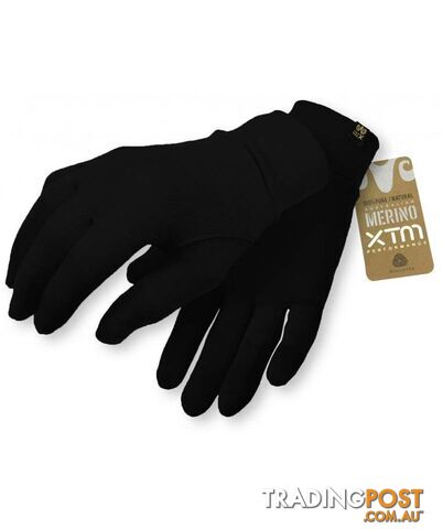 Xtm Merino Gloves-Black [Glove Size: S] - MU009-BLK-S