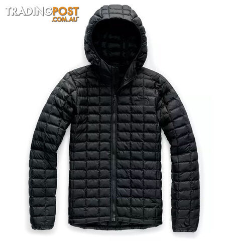 The North Face Thermoball Eco Womens Insulated Hoodie - TNF Black Matte - S -...