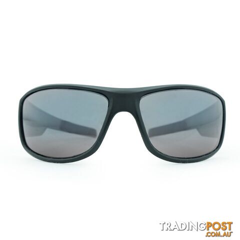 Venture Eyewear Surrender Polarised Sunglasses - Matte Blk/Smoke Revo -...