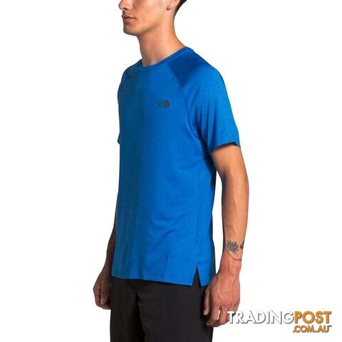The North Face Hyperlayer FD SS Mens Performance T-Shirt - Bomber Blue Heather -...