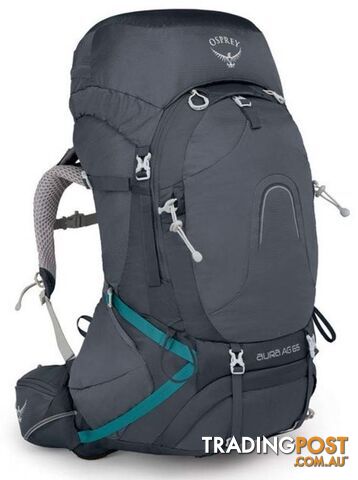 Osprey Aura AG 65L Womens Hiking Backpack - Vestal Grey-M - OSP0717-VestalGre-M