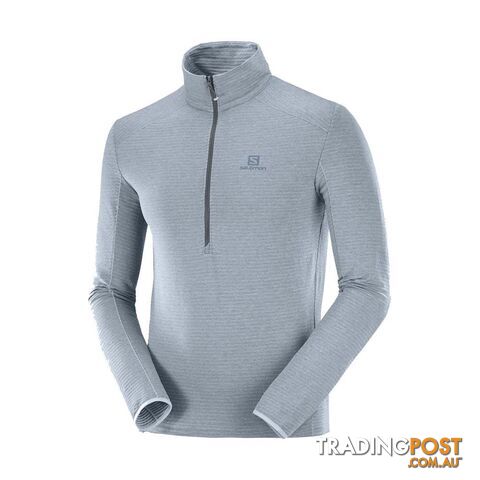 Salomon Outline Half Zip Midlayer Mens Lightweight Fleece Jacket -...