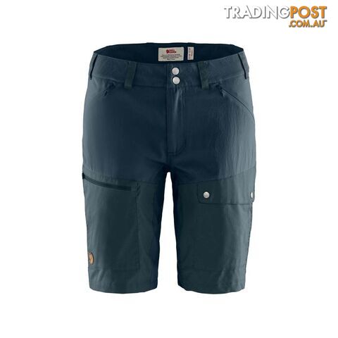 Fjallraven Abisko Midsummer Womens Shorts - Dark Navy - CF89857