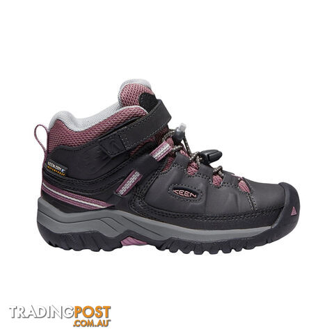 Keen Targhee Mid WP Kids Waterproof Hiking Boots - Raven Tulipwood - 1020130