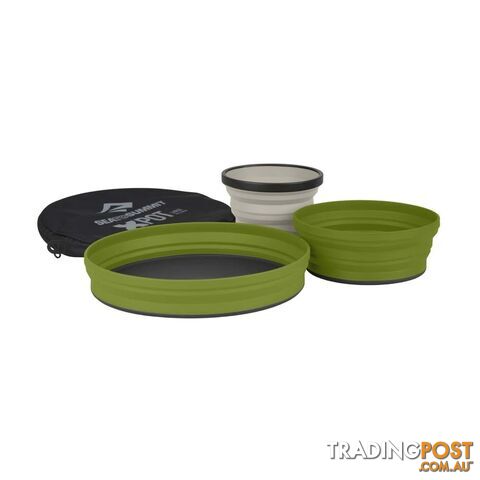 Sea To Summit X-Set 3-Piece - Olive/Sand - AXSET3OL