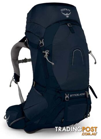 Osprey Atmos AG 50L Hiking Backpack - Unity Blue-L - OSP0714-UnityBlue-L