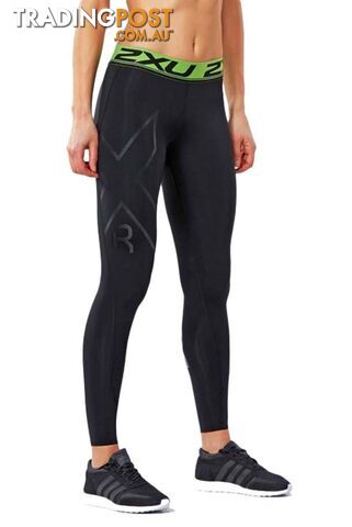 2XU Womens Refresh Recovery Tights - Black/Nero - S - WA4420b-BLK-NRO-S