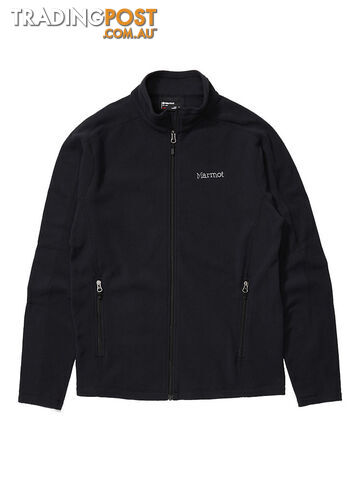 Marmot Rocklin Full Zip Mens Fleece Jacket - Black - M - 10130001M