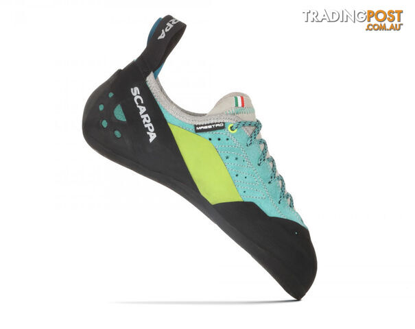 Scarpa Maestro Eco Womens Climbing Shoes - Green-Blue - US7.5 / EU39 -...
