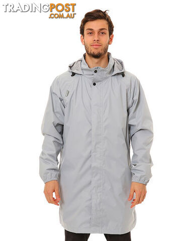 XTM Stash II 3/4 Stash Unisex Rain Jacket - Silver - M - RU013-SIL-M