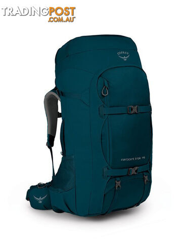 Osprey Farpoint Trek 75L Mens Travel Backpack - Petrol Blue - OSP0835-PetrolBlu