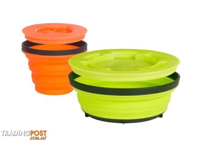 Sea To Summit X-Seal & Go Collapsible Food Container Set - Small - Lime Olive -...