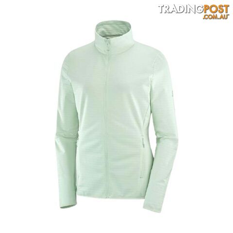 Salomon Outrack Full Zip Mid Womens Lightweight Fleece Jacket - BLACK - L - LC1358200-L - photo 2 of 2