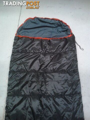 SLEEPING BAGS HOODED 0 TO -5 DEGREE 80X20CM 300 GSM SYNTHETIC FIL