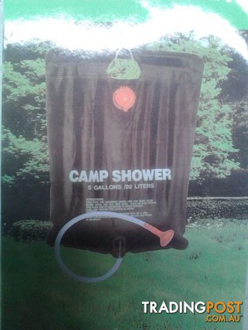 NEW!! 20LT SOLAR CAMP/SURF SHOWERS-NON TOXIC PVC BAG-NEW