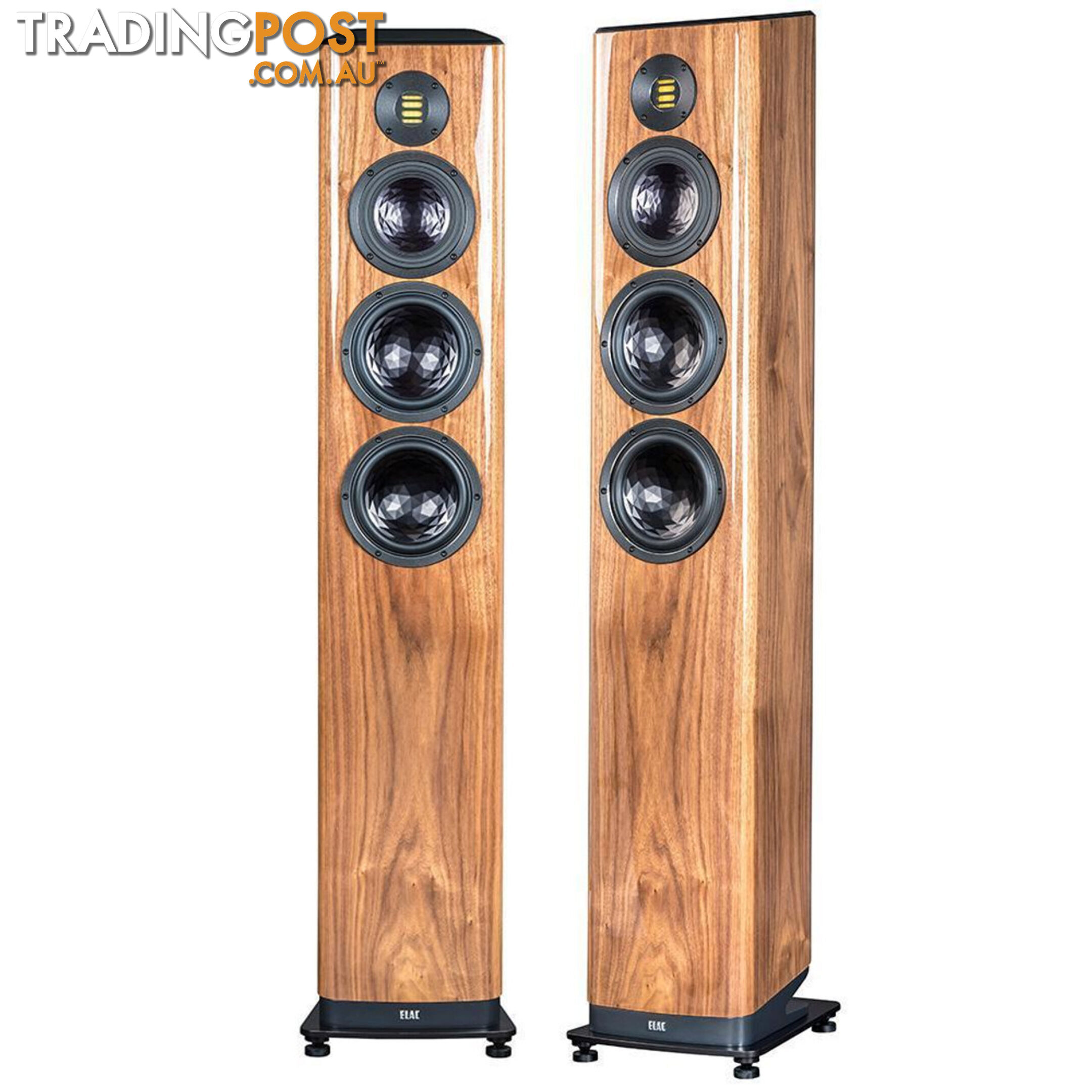 Elac Vela FS 409 Floorstanding Speakers - Walnut