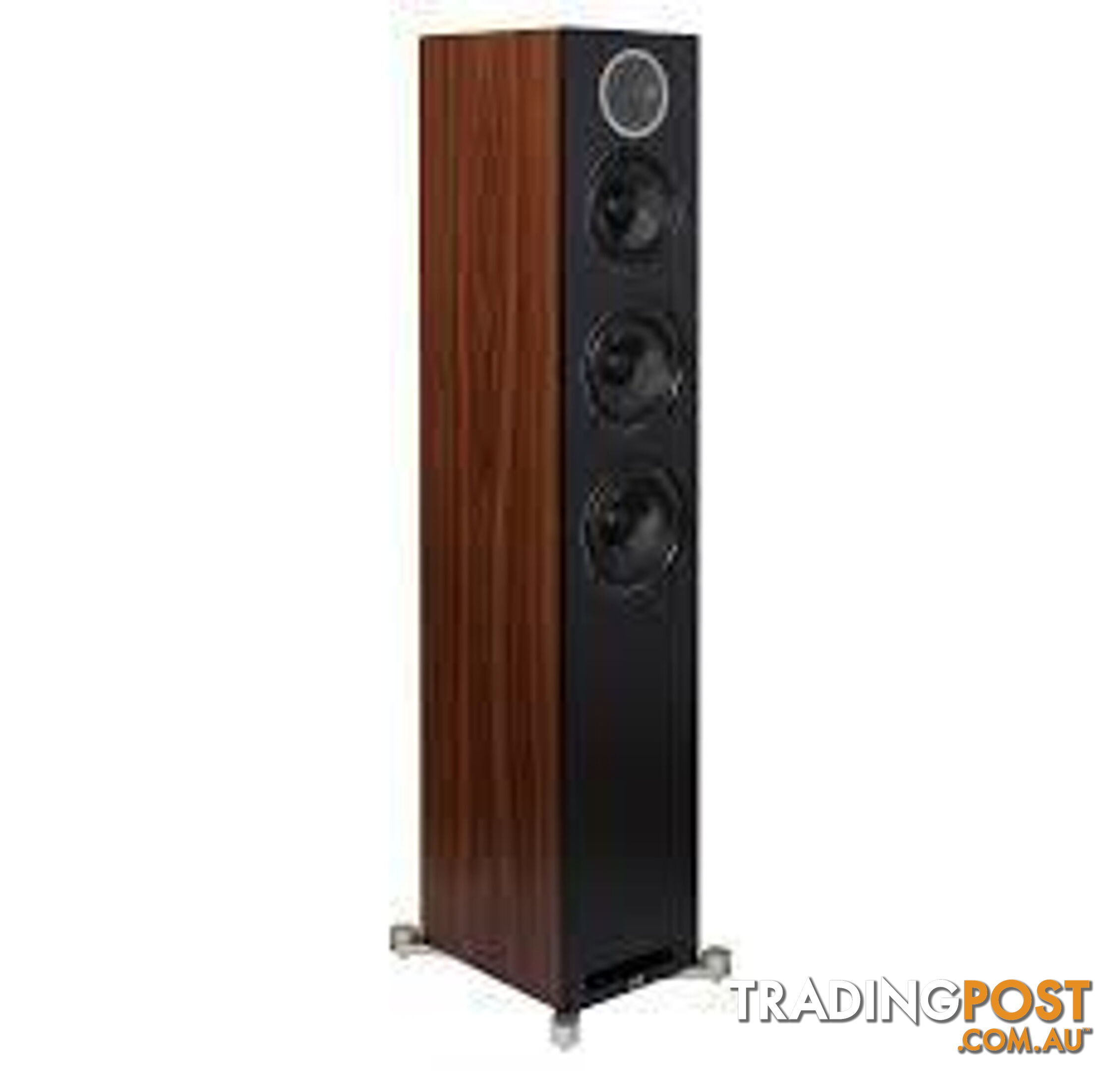 Elac DFR52 Floorstanding Speakers Black Baffle Walnut Cabinet