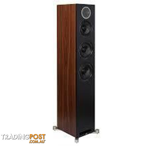 Elac DFR52 Floorstanding Speakers Black Baffle Walnut Cabinet